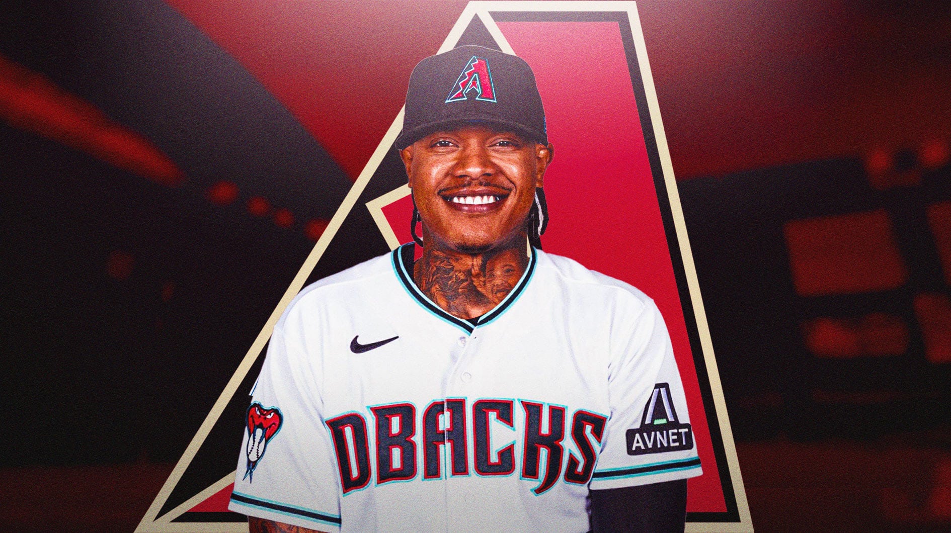 Marcus Stroman in a Diamondbacks uniform.